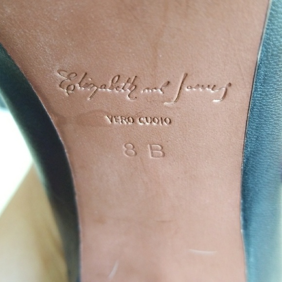 ✔Elizabeth and James black Mae pumps - Picture 8 of 9